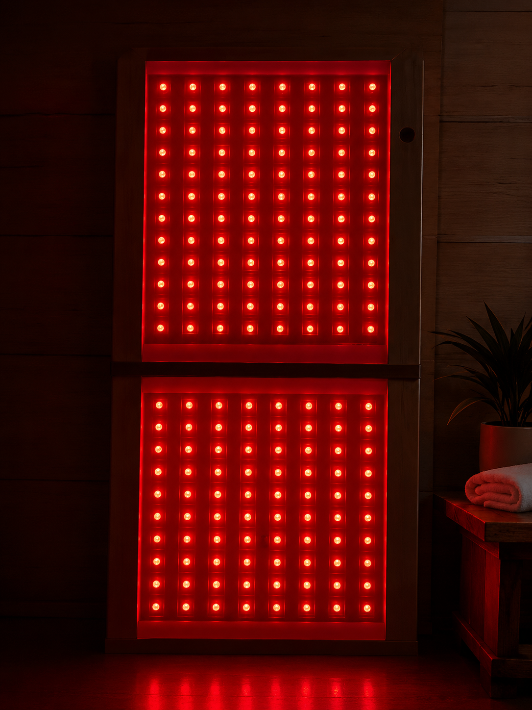 Red light therapy session at Float G.O.A.T.S.