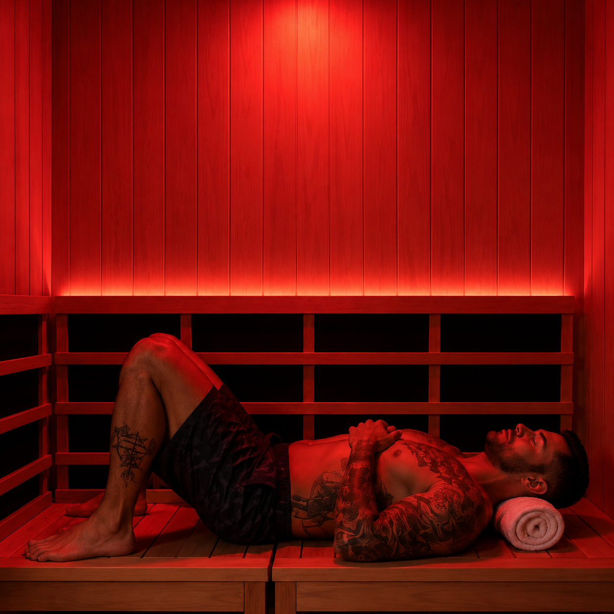 Contrast therapy recovery room at Float Goats